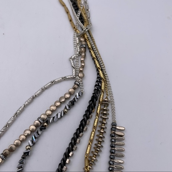 Stella & Dot Montague Layered Necklace 7 Layers Versatile 5 Way - Picture 7 of 10